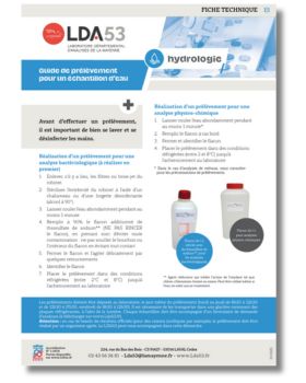 Fiche technique hydrologie guide