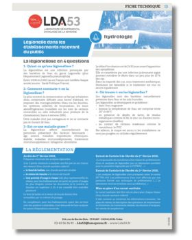 Fiche technique hydrologie legionelle