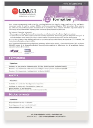 fiche prestation formations